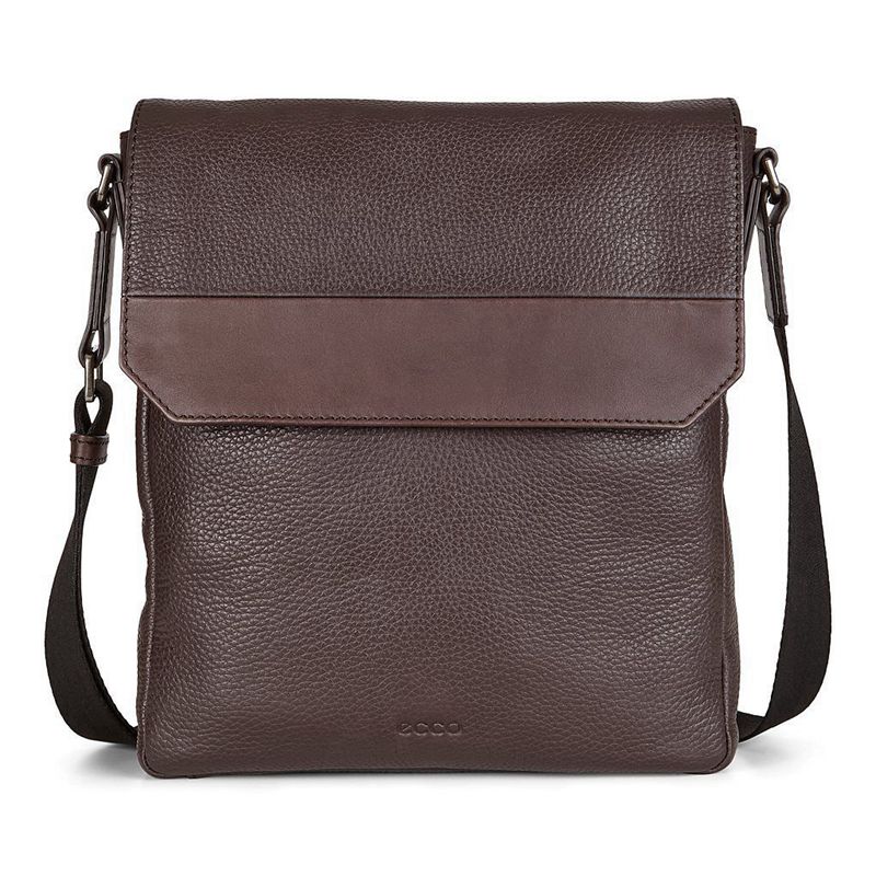 Men ECCO SUNE - Crossbody-Bags Brown - India TEQKPS124